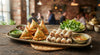 Samosas + Spring Rolls