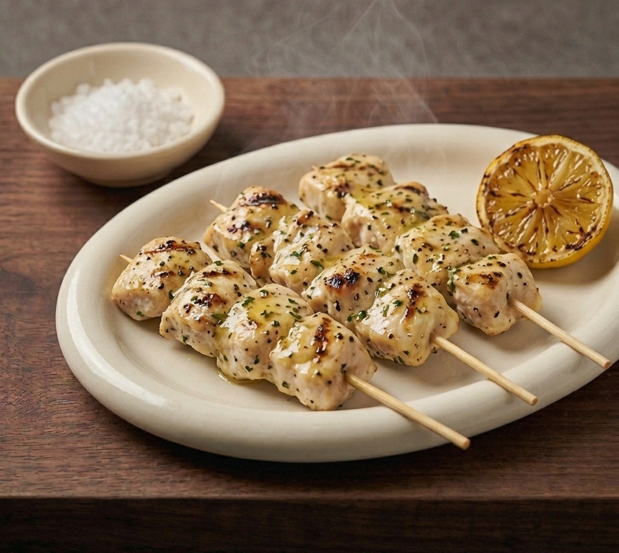 Chicken Lemon & Herb Skewers  (180 Gms)