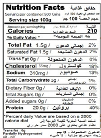 Smoked Turkey Ham Slice  (260 Gms)